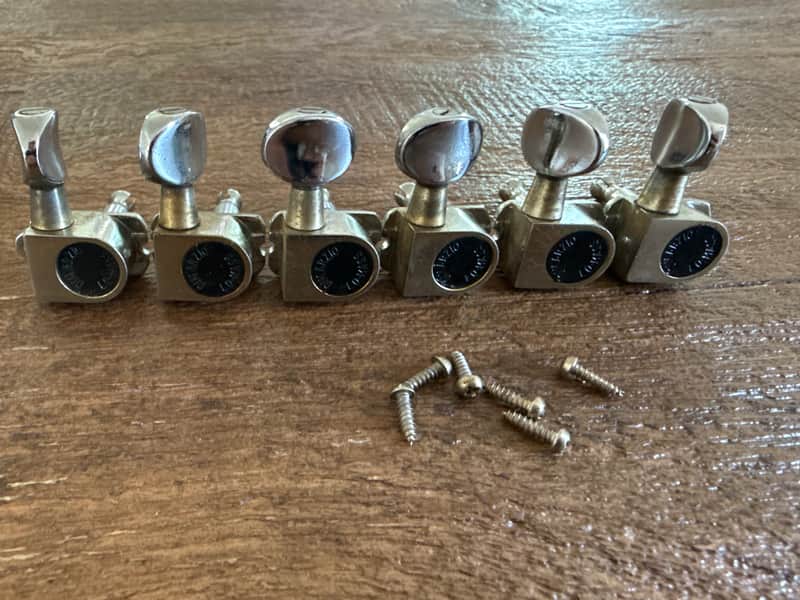 DiMarzio Lo Mass 1980s Yngwie Malmsteen Fender Stratocaster 6 Inline Guitar Tuners image 1