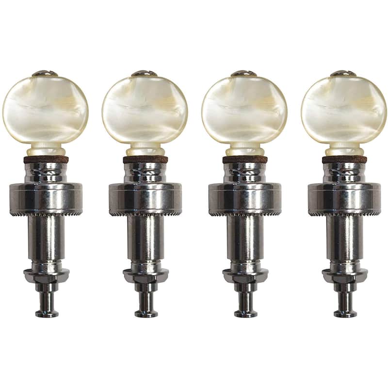 Golden Gate P-130 Deluxe Pancake Planet-Style Banjo Tuners-Nickel-3/8in-Set of 4 image 1