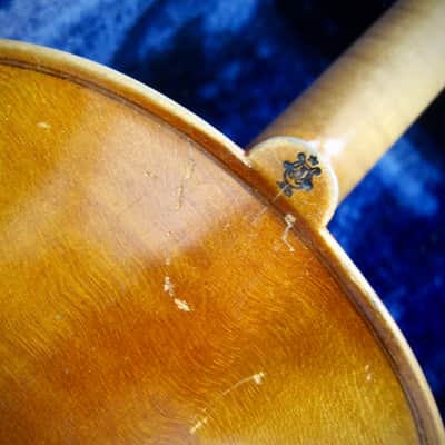 German Wolfgang Romer 4/4 Violin Joseph Guarnerius Markneukirchen Germany Circa-1930s-1940s-Light Brown Varnish image 6