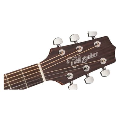 Takamine G Series GD20 Dreadnought Solid Top 6-String Right-Handed Acoustic Guitar with Ovangkol Fingerboard (Natural) image 6
