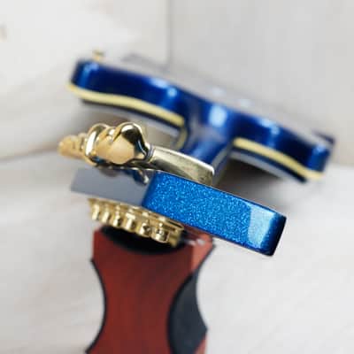Guyatone LG-2100M Sharp 5 MIJ 1994 Blue Made in Japan w/ Hard Case image 17
