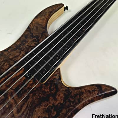 AC Guitars Krell 5-String Fretless Bass 34" Scale ACG Turkish Walnut 8.86lbs image 13