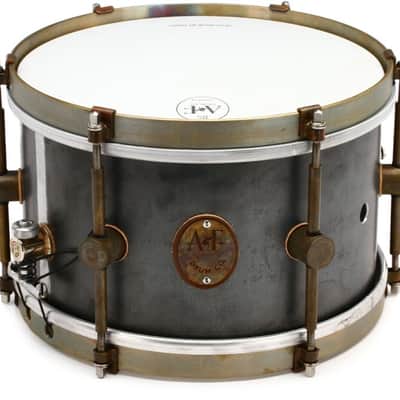 A&F Drum Company Raw Steel Snare Drum - 6.5 x 10-inch (AF6510RASTEd1) image 1