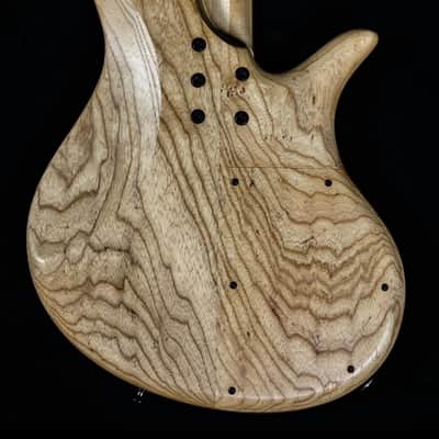 Elrick Handcarved eVolution Gold Series Bass Guitar 2019 - Figured Walnut image 2