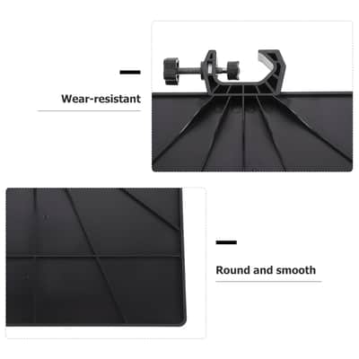 Sound Live Broadcast Mic Rack Stand Tray Microphone Clamp Holder Adjustable Table Mount For Home Studio 7.87X5.51X0.78In Durable Sound Card Tray image 6