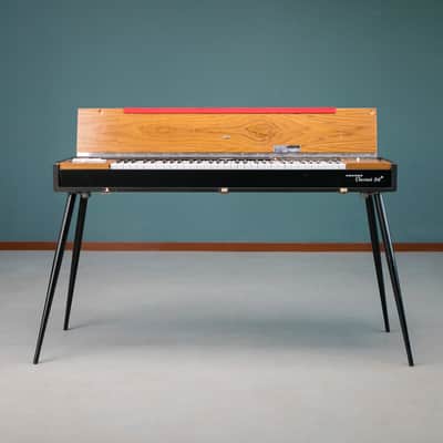 Hohner Clavinet D6 vintage instrument with original legs and transport cover, fresh hammer tip service. image 6
