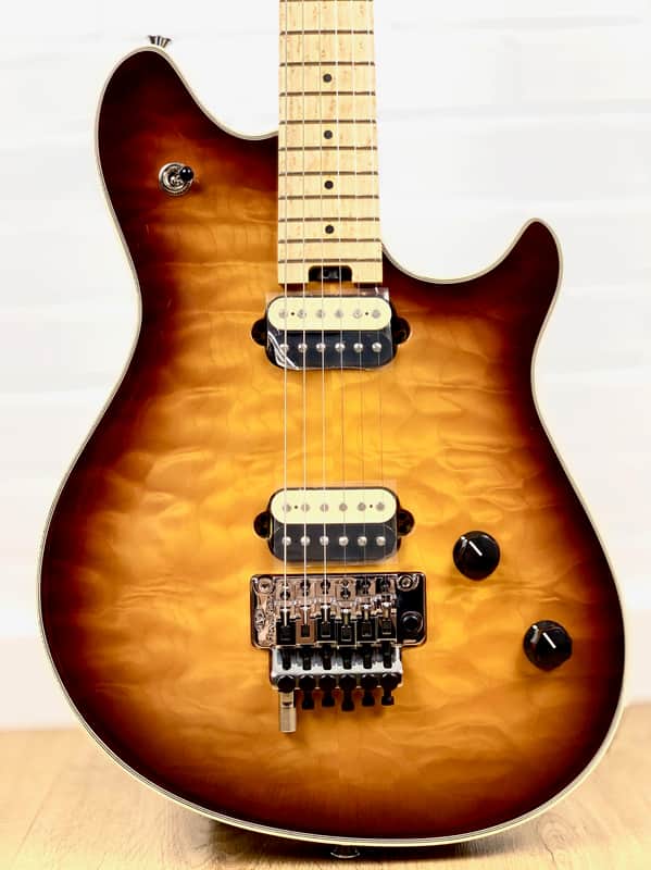 EVH Wolfgang USA Quilt-Top Tobacco Sunburst image 1