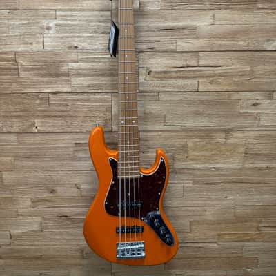 Sadowsky Metro Express 21- fret Vintage J/J 5- string bass 2024 - Candy Apple Orange Metallic  w/gig bag- B-stock image 3