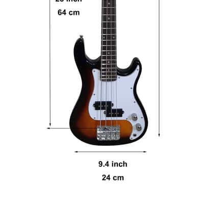 Mini Bass Guitar 3/4 size for Kids Children beginners 4 string Electric Bass short scale 36 inch SPS517 image 2