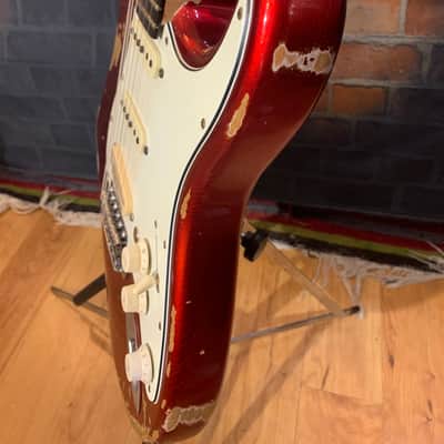 Fender Stratocaster Custom Shop Relic Body 1969 Candy Apple Red True Temperament Neck image 17