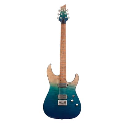 Schecter C-1 Standard Plus Electric Guitar - Blue Fade image 2