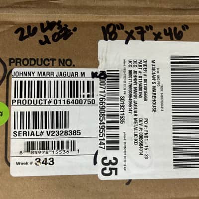 Fender Johnny Marr Signature Jaguar Metallic KO #V2328385  8lbs  10.1oz image 19