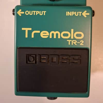 Boss TR-2 Tremolo (Silver Label) 1997 - Present - Green image 1