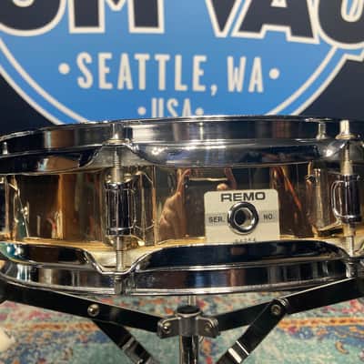 Remo - 3.5x13" Master-Touch Brass Piccolo Snare 1990's - Brass Wrap image 11