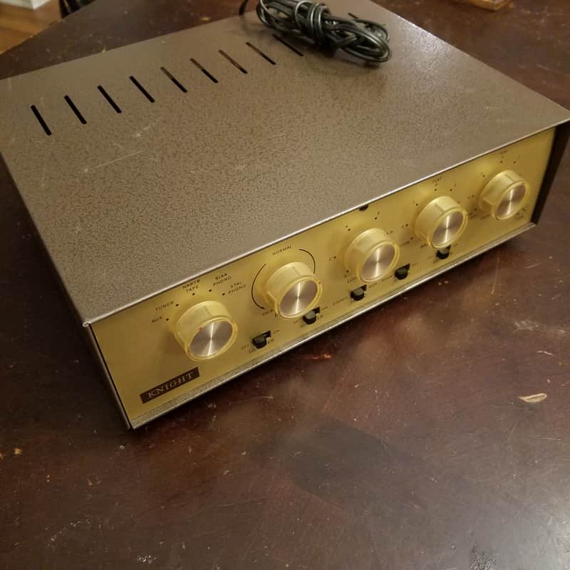 Knight 28 Watt Stereo Integrated Tube Amp EL84 40 Watt Max Hi-Fi KN735 KN-735 1962 image 1