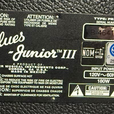 Fender Blues Junior III 15-Watt 1x12" 2012 Mint Condition Upgraded by David Allen image 8