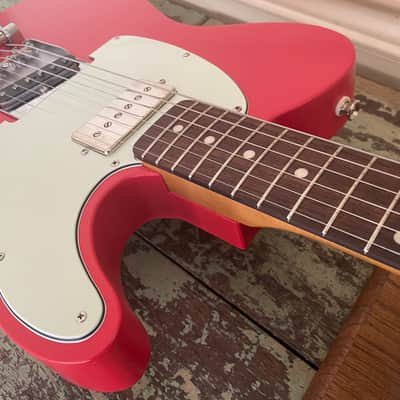 2022 Partscaster / Barncaster T-Type - Fiesta Red Nitro - Pine Body - P90 - Bigsby B5 image 12