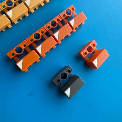 Immagine CASIO MT-35 Vintage Keyboard Part: Orange Yellow Push Button Cover Set - 3