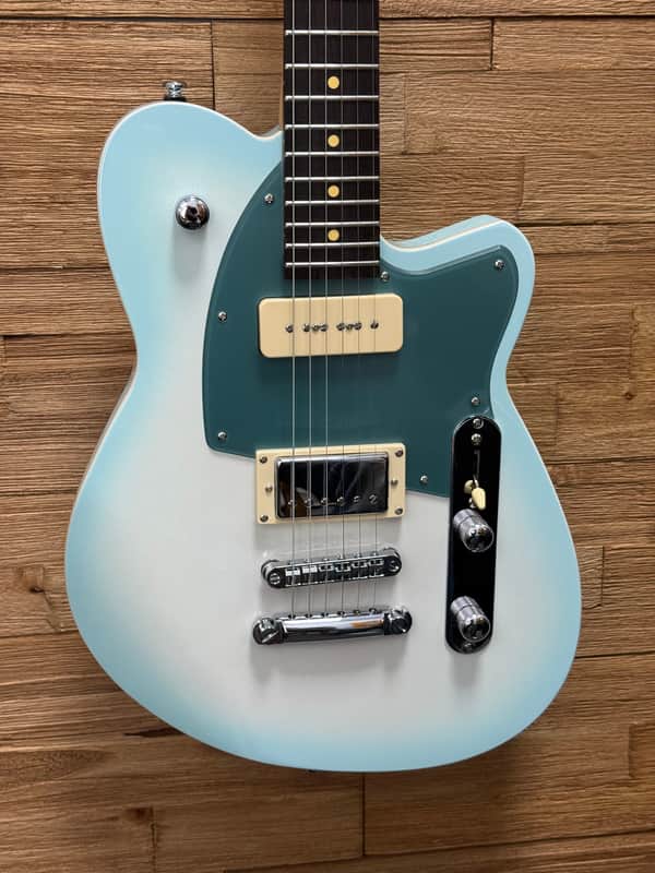 Reverend Double Agent OG Guitar-2024- Chronic Blue Burst- 8lbs- w/2-tone gig bag