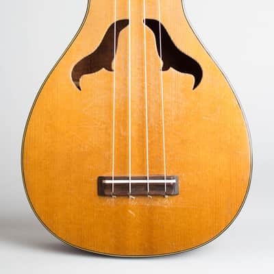 Harmony Roy Smeck Vita-Uke Ukulele, c. 1929, original black chipboard case. image 3