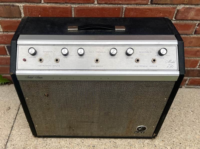 Vintage Kay Model 756 Solid State Guitar Tremolo Amplifier 1966 image 1