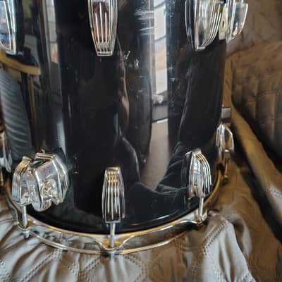 Ludwig (Chicago) Maple 🍁 Modified 14"(Diameter)x13"(Depth) Floor Tom 1984-85 - Black Wrap image 8
