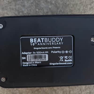 Singular Sound BeatBuddy Drum Machine Pedal 10th Anniversary Edition 2025 - Black image 3