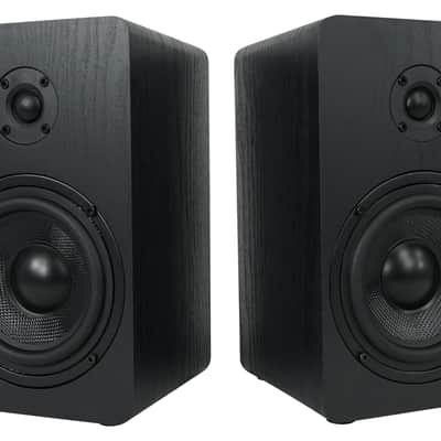 2) Rockville RockShelf 58B Black 5.25" Bookshelf Speakers+Bluetooth/Wifi Amp+Sub image 3