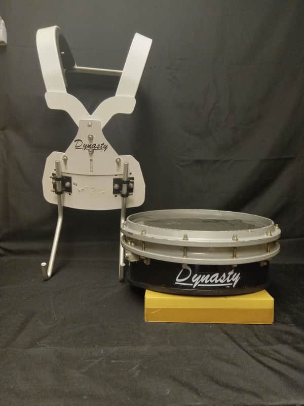 Dynasty Wedge Marching Snare W/ Harness 14"x7" serial unknown - Black