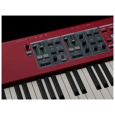 Nord Piano 6 Portable Piano with 88-Key and Hammer Action Keybed (Red) Bundle image 4