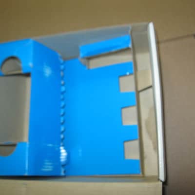 litely handled TC Electronic EMPTY Cardboard Box + original User's Manual & sticker for NDR-1 Nova Drive OD & Distortion (NO: pedal, adapter) late 2000s-early 2010s (part of 2 outer sides of BOX were spray painted white to cover water stains) image 15