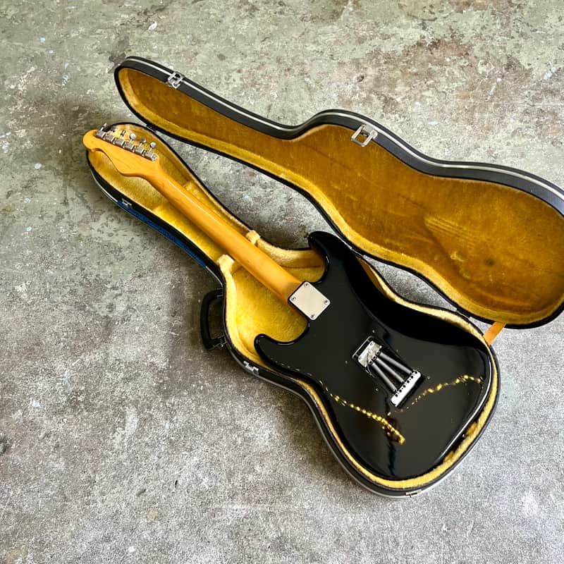 Yamaha ST-360R c 1970's - Black strat style electric guitar | Reverb