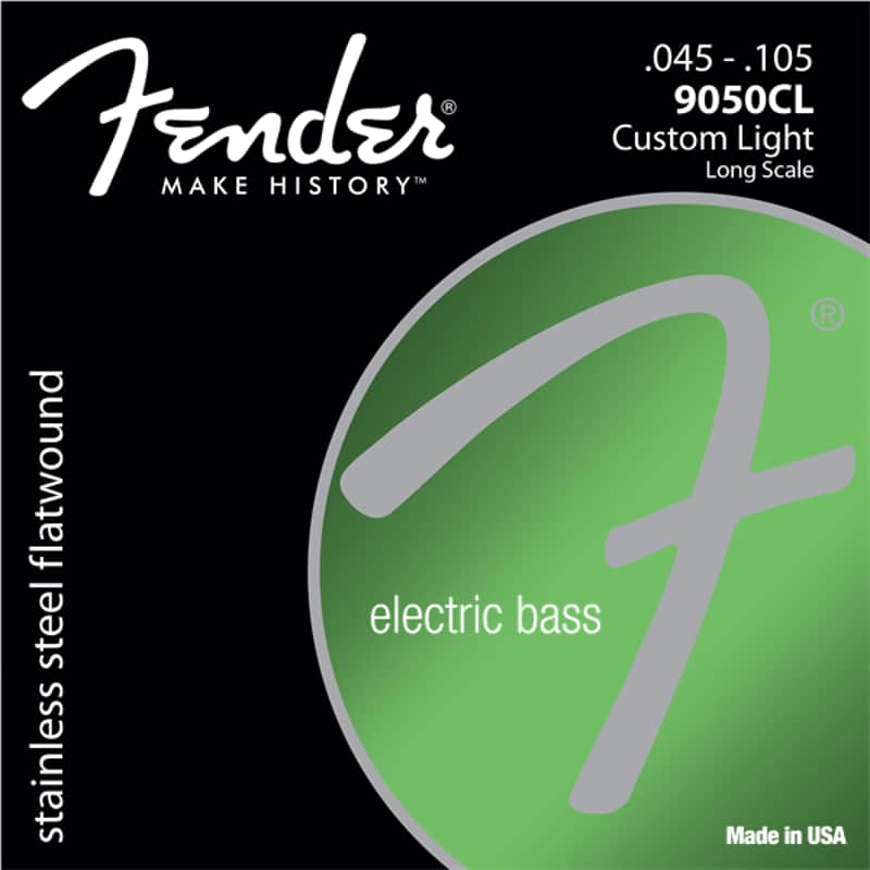 Fender 9050's Bass Strings, Stainless Steel Flatwound, 9050CL .045-.105 Gauges image 1