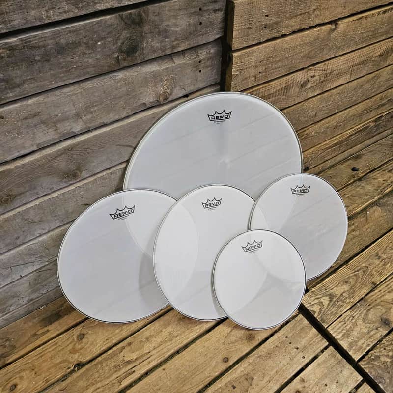 Mesh Drum Head Set Remo Silent Stroke 14, 14, 10", 12" And 20" USED! RKMEH240526 image 1