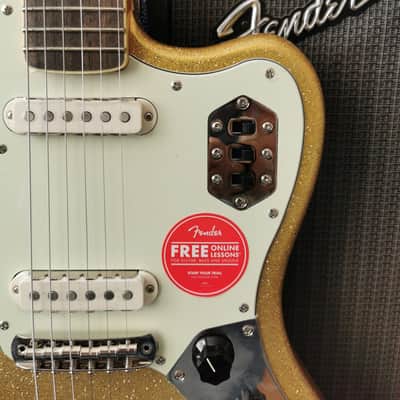 Squier Limited Edition Classic Vibe 70s Jaguar 2024 - Gold Sparkle image 7