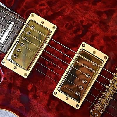 ESP Left Handed E-II Mystique 2015 See Thru Black Cherry Lefty Guitar image 4