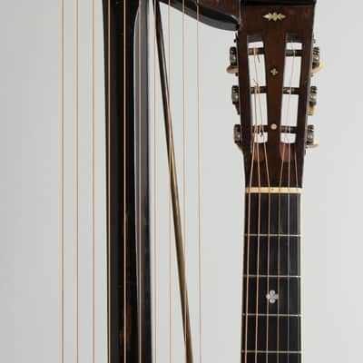 Stahl 10 Sub-Bass Harp Guitar, made by Larson Brothers, c. 1912, NO CASE case. image 5