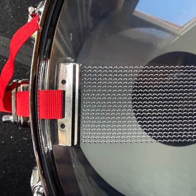 Premier Beatmaker/Modern Classic Black Chrome Hammered Brass 14x7 Snare Drum image 11
