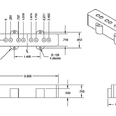 Seymour Duncan SJB-3 Quarter Pound J Bass pickup set neck & bridge image 3