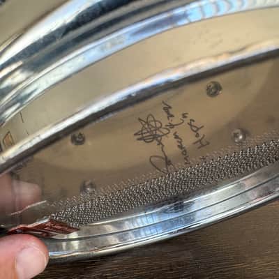 5”x6” (6” diameter) Dunnett Chrome over Steel Snare - Only one in the world! image 6
