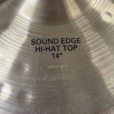 Paiste Alpha 14" Sound Edge Hi-Hats Pair Vintage Made in West Germany Bronze image 4
