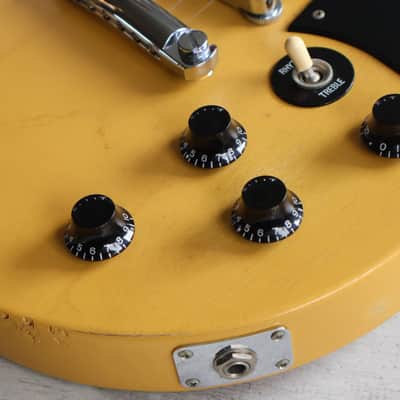 2005 Gibson USA Les Paul Special DC Double Cutaway (Faded TV Yellow) image 3
