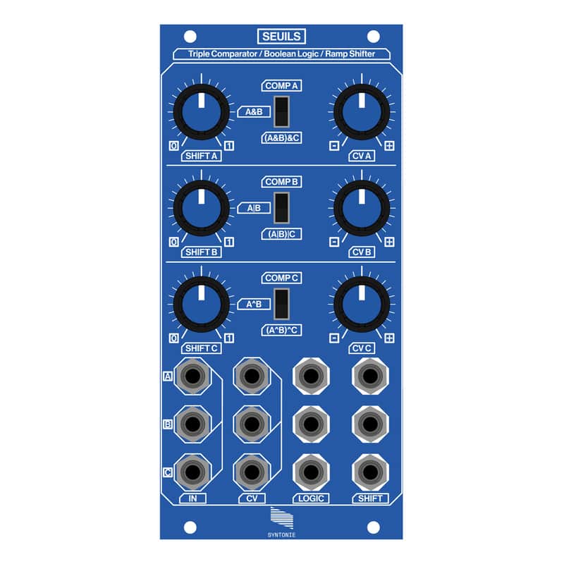 Syntonie Seuils - Triple Comparator / Boolean Logic / Ramp Shifter Eurorack Video Module image 1