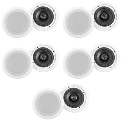 (10) Rockville HC655-16 6.5" 500 Watt In-Ceiling Home Theater Speakers 16 Ohm image 1