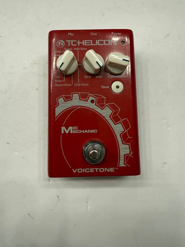 TC Helicon Mic Mechanic V1 Reverb Correction Vocal Effect Pedal + PSU *READ* image 1