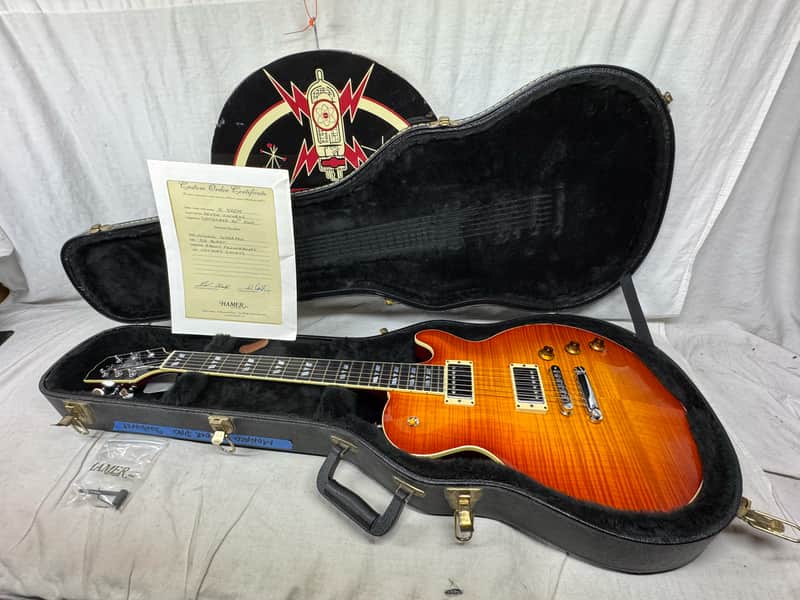Hamer USA Custom Order Monaco Super Pro Guitar with COA + Case 2005 - '59 Burst / Ebony fingerboard image 1