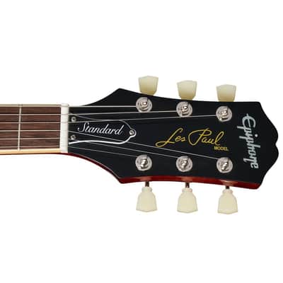 Epiphone Les Paul Standard 50s Figured Top Guitar w/Premium Gig Bag - Washed Cherry Sunburst image 7