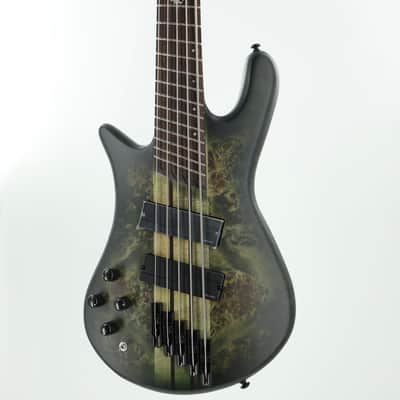 Spector Left-Handed NS Dimension 5 5-String Multi-Scale Bass w/ Fishman Pickups - Haunted Moss Matte image 3
