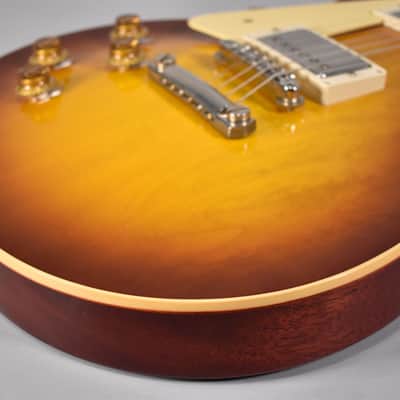 1958 Gibson Les Paul Standard Reissue Iced Tea Burst Finish Lefty Left Handed W/OHSC image 10
