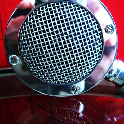 Vintage 1940's Astatic D-104 crystal "Lollipop" microphone head Hi Z harp mic HAM radio prop repair # 1 image 3